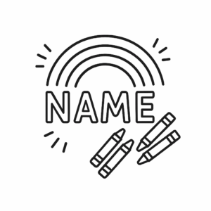 Name Rainbow - Kids activities