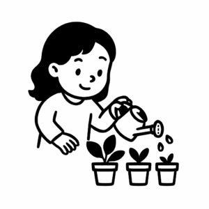 Watering Plants - Kids activity